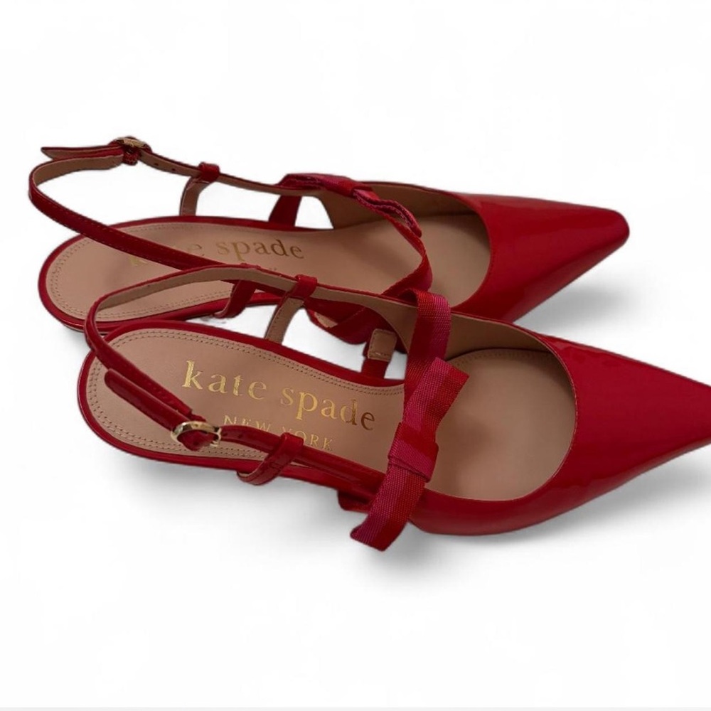 Kate Spade Cherry Red Pointed Heels